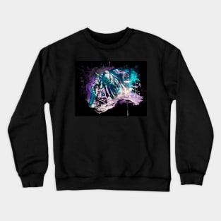 Abstract Tiger Profile Reversed Colors Crewneck Sweatshirt
